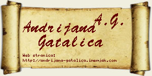 Andrijana Gatalica vizit kartica